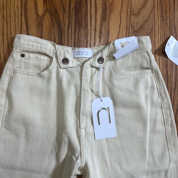 🔥3/$15🔥 NWT Nature Denim Yellow Jeans - Picture 5 of 8